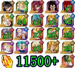 iOS 石11500以上 DAIMA悟空 超コンビ等11周年コンプ LR80体以上