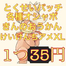 3000円以上購入でオマケあり！一つ35円！各種オシャボ　とくせいパッチ　けいけんちXL等
