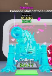 レインボー大砲1変異！1.4B！