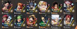 超フェス19体・【黒ロジャー・黄猿・クザン・サボ】Lv100・黒ひげ(四皇)・ナス寿郎聖など所持