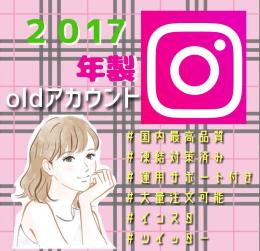 【2017年作成】インスタold垢×30個(凍結対策済み)