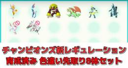 【新レギュ】チャンピオンズ用育成済み先取りセット