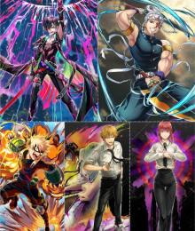豪華！コラボガチャキャラの宇髄+マキマ+デンジ+爆豪共存+高性能アルタ持ち