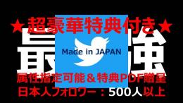【★特典PDF付き★】最高品質 育成済み Twitterアカウント フォロワー数500人以上