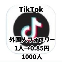 TikTok 🍀フォロワー 1000人 🍀減少保証つき！