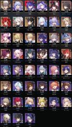 【強垢】星5キャラx22、ナナシビトの勲章のアイコン多数