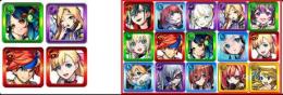 マサムネ+八雲+ルシファー+マナ+赤枠キャラ4～12体（ランダム）+オーブ4100-4300個