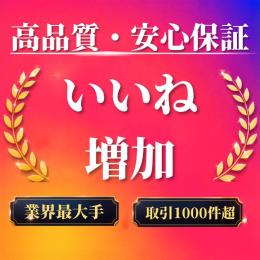 高品質・安心保証 いいね・エンゲージメント増加〈業界最大手〉〈取引1000件超〉