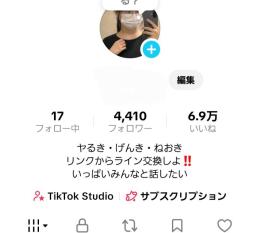 総いいね6.9万、フォロワー4400↑収益化可能　TikTokアカウント