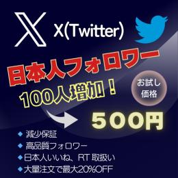 凍結過去なし◎【🇯🇵日本人フォロワー】お試しワンコイン🔅100人増加 500円🌱