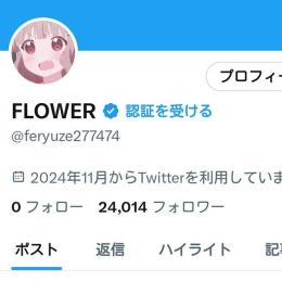 Twitterアカウント フォロワー24000人 高インプレッション 高いいね