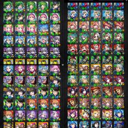 ガチャ限1000体近いです。マナ75、ノストラ60など。リヴァイ、キリト、デク、クラピカ、など。！