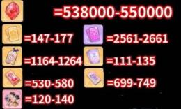 画像の所持+石538000~550000個+その他