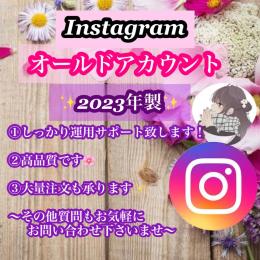 【2023年作成】Instagramオールドアカウント×1個(安心の凍結保証付き)
