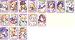 ランク100　メインSSR9　サポートSSR5  石170000