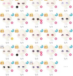 引退垢/合計課金額50万↑/アリスアイ､パレッティ髪､スヌーピーコラボ､初音ミクヘアなど