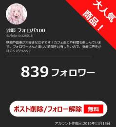 【高アクティブ OLD垢】日本人フォロワー839人 Noシャドウバン 自動納品 最安値