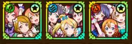 初期アカウント 光結晶700 ラブライブコラボキャラ3種 