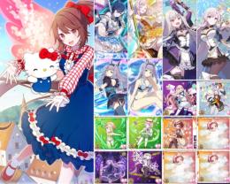 ハローキティラナン+10周年プルメ&ロザリー+8周年プルメ&カトレア+進化済コラボ真璃亜+星6複数