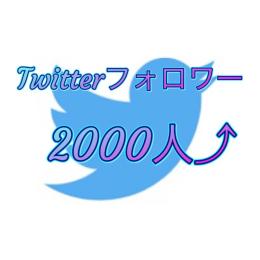 【高品質Twitterアカウント】 Twitterフォロワー2000⬆︎
