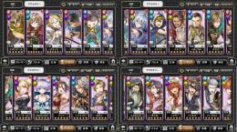 キャラ豊富160キャラ所持(全166キャラ中))、アンナ(聖夜)武器レベルMAX
