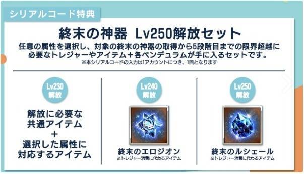 終末の神器 Lv250解放セット グラブルEXTRAフェス2025 パンフレット