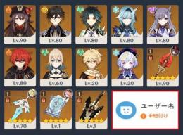 ID未設定☆5×13 胡桃+護摩 鍾離 魈 エウルアなど