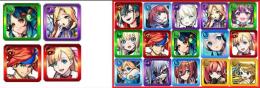 聖剣＋マナ+八雲+ルシファー+赤枠キャラがランダムで4～10体+オーブ4100