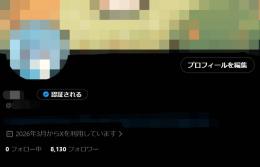 【Xアダアフィ/裏垢女子/夜職等】 ALL日本人8,130人 月1,000万インプ Xアカウント