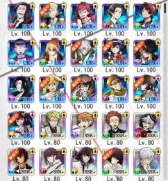 文マヨ　引退垢　高レア多数、画像以外にも未育成のSSRが20体程度