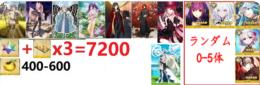 聖晶石（呼符を含む）7200個