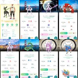 ❗️2016年古参伝説個体100:4体!背景ミュウツー100MAX!コイン3560枚!伝説幻177体