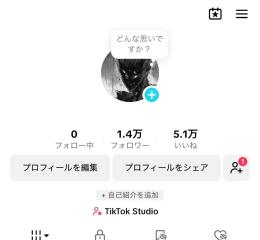 【収益化済み💰】フォロワー数1.4万↑ いいね数5.1万↑TikTokアカウント