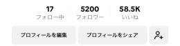 TikTokフォロワー5000人↑