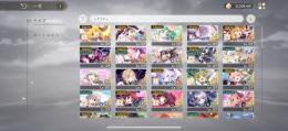 物語コラボコンプ、悪魔ほむら、アルまど、リボンほむら４凸、晶花ＥＸ約３０体入手済み