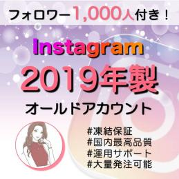 【フォロワー1000人付き】2019年製インスタold垢×10個