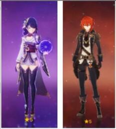 2つの5つ星キャラクター：一般雷電とディルーク+（3-4）4つ星キャラクター0-1600ラフ