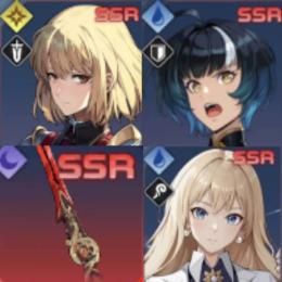 【魔法石30000〜40000】向坂雫 + アリシア + 早手響 + 妖刀：梅花 