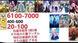 【画像の所持】聖晶石6100～7000個、果実400～600低在庫,特別召喚未使用,即時対応