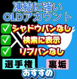 10個セット OLDアカウントX（Twitter）【検索表示可・シャドウバンなし・リプバンなし】