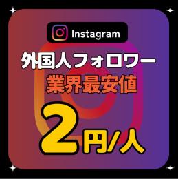 🌟減少ほぼなし🌟業界最安値🌟Instagram外国人フォロワー増加サービス