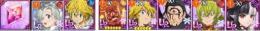 画像キャラ+ダイヤ3400個+UR選択石1+レベル90UR24～28体