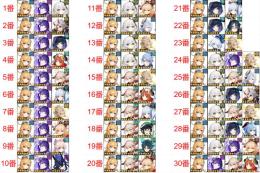 🔥初期垢🔥30番選1*エスコフィエ/フリーナ/楓原万葉/ナヒーダ/雷電将軍/クロリンデ/夜蘭/