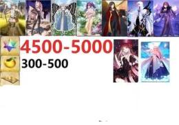 画像のキャラは所持中+聖晶石4500以上+特別召喚未使用95％携带孔明果実300-500