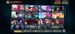 SSRキャラ38体SSR残滓112枚　リーリス初日からしてます